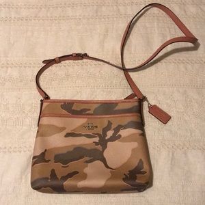 Leather coach crossbody